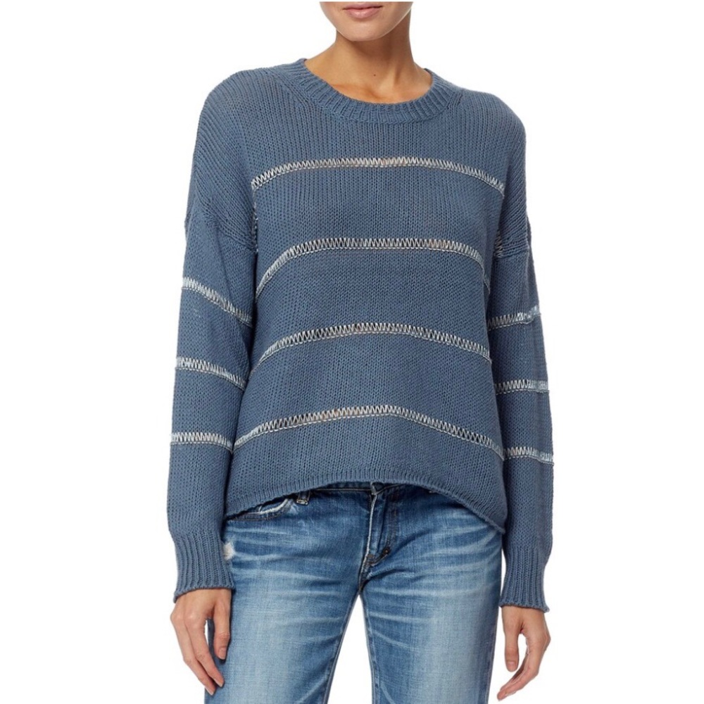 360 Simone Linen Blend Sweater Italian Yarn